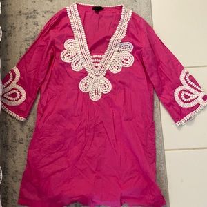 Gorgeous J Crew Cover up in bright pink